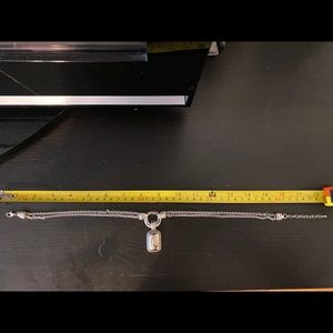 Unique antique gold and silver 2 way necklace